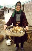 Azerbaijani refugee woman